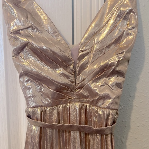 Fashion Nova Pleated Dress - Lavender - Metalic- MM - Picture 2 of 6